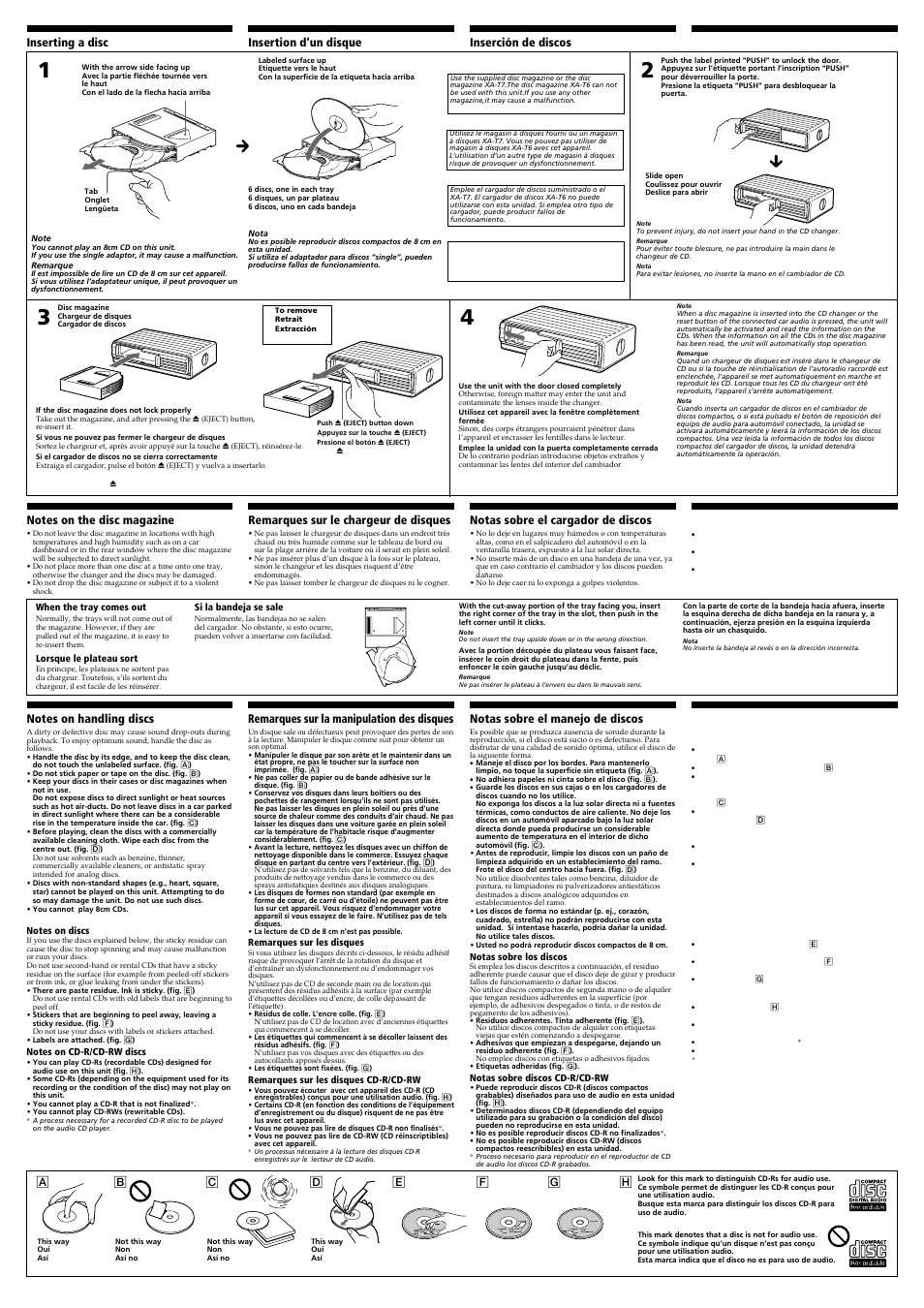 Sony CDX-T67 User Manual | 3 pages