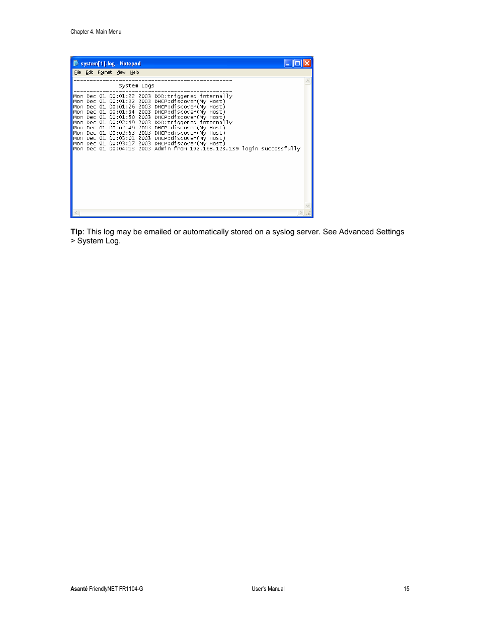 Asante Technologies FR1104-G User Manual | Page 15 / 83