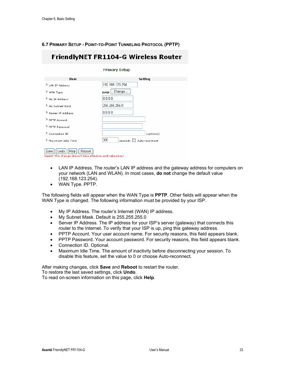 Asante Technologies FR1104-G User Manual | Page 33 / 83