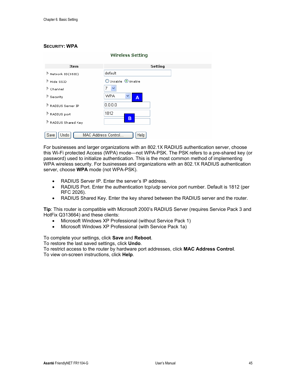 Asante Technologies FR1104-G User Manual | Page 45 / 83