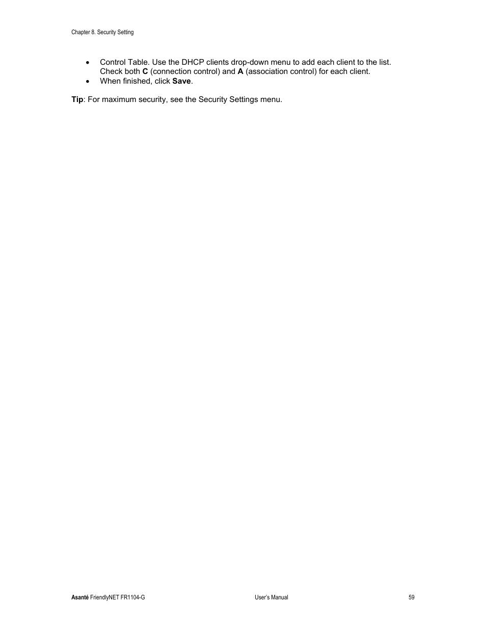 Asante Technologies FR1104-G User Manual | Page 59 / 83