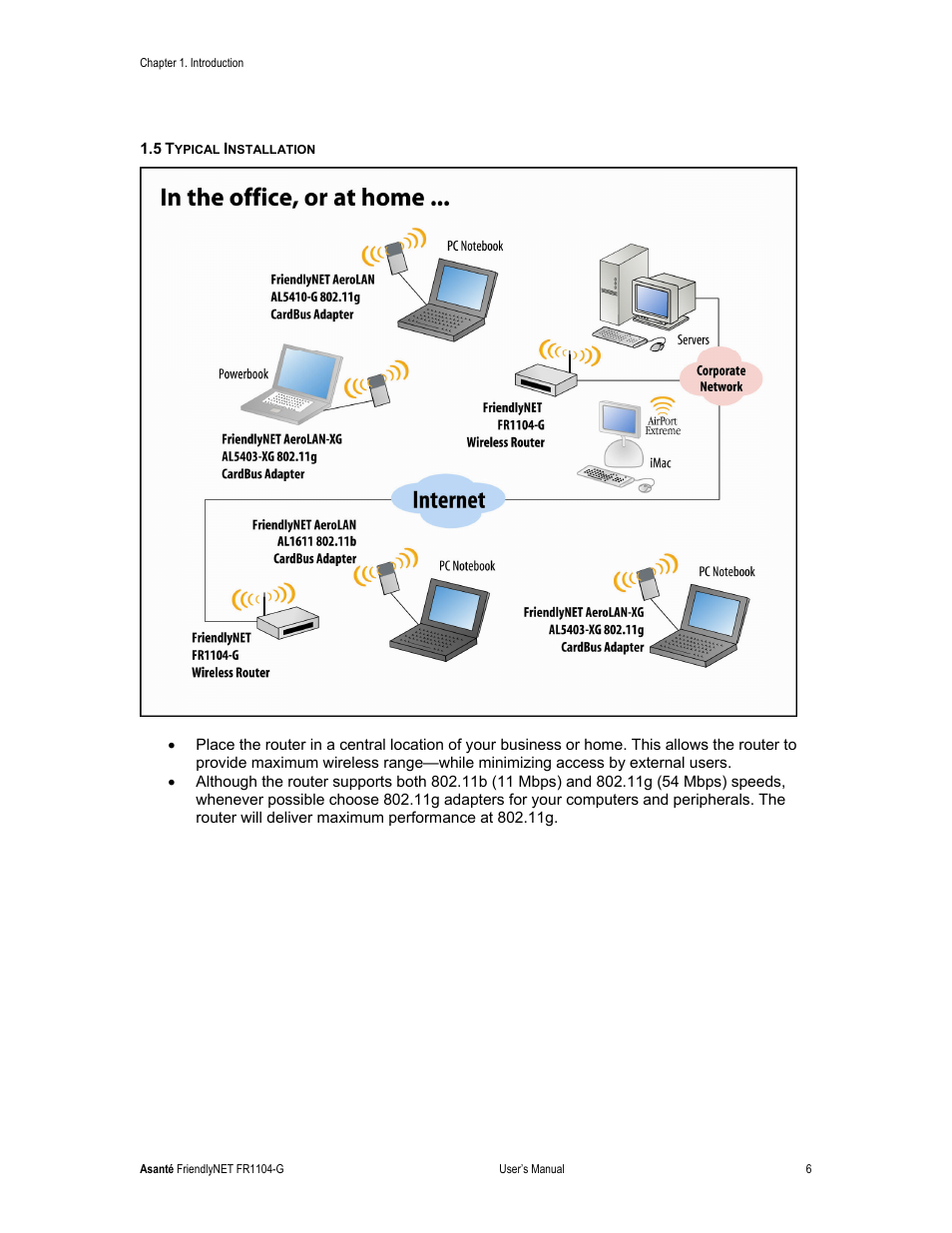 Asante Technologies FR1104-G User Manual | Page 6 / 83