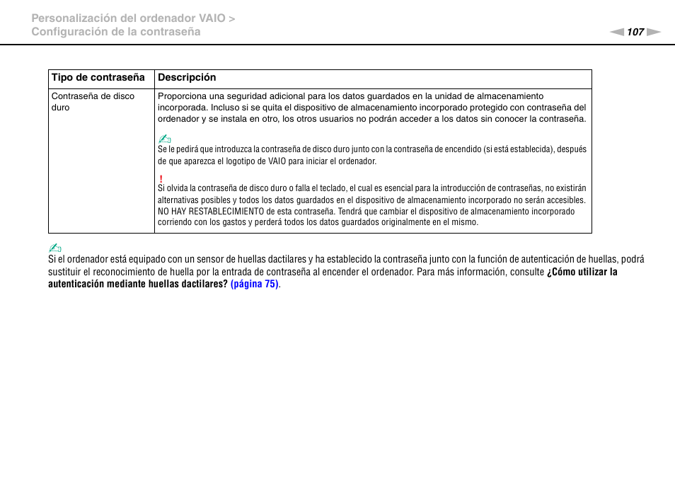 Sony VPCS11G7E User Manual | Page 107 / 196