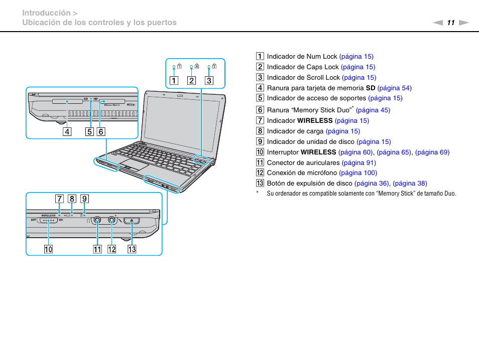 Sony VPCS11G7E User Manual | Page 11 / 196