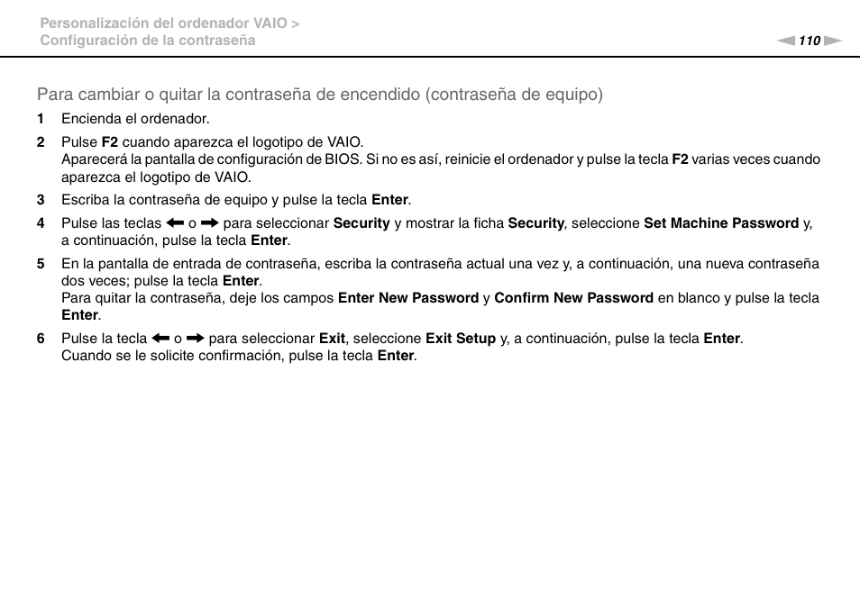 Sony VPCS11G7E User Manual | Page 110 / 196