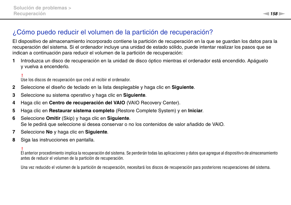 Sony VPCS11G7E User Manual | Page 158 / 196