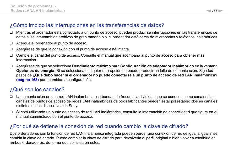 Qué son los canales | Sony VPCS11G7E User Manual | Page 166 / 196