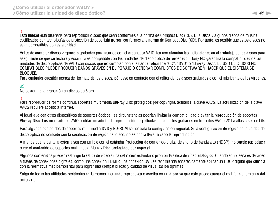 Sony VPCS11G7E User Manual | Page 41 / 196