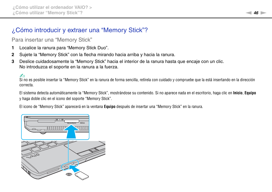 Sony VPCS11G7E User Manual | Page 46 / 196