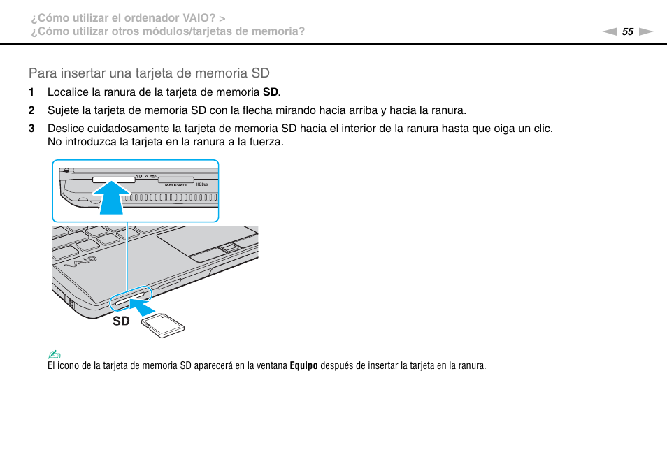 Sony VPCS11G7E User Manual | Page 55 / 196
