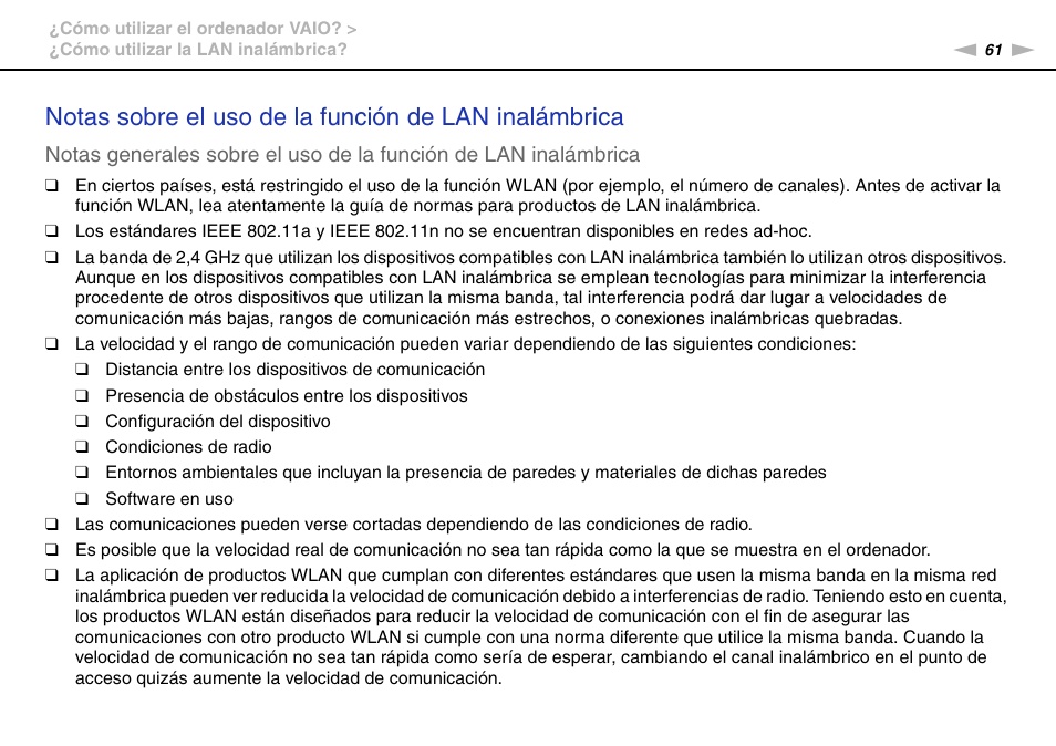 Sony VPCS11G7E User Manual | Page 61 / 196