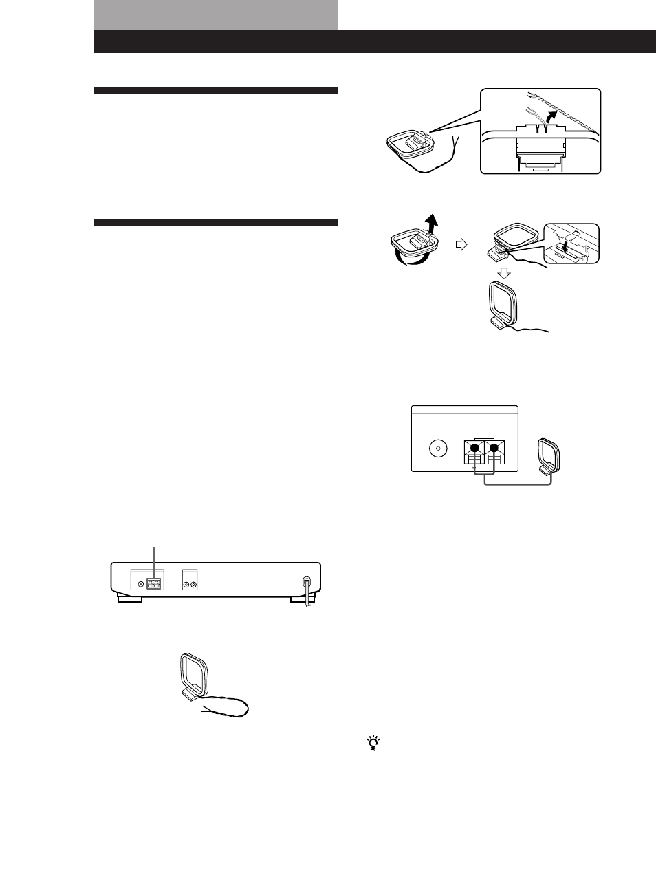 Preparativos, Desembalaje, Conexión del sistema | Antes de comenzar, Conexión de la antena de am, Preparativos 3 | Sony ST-SE200 User Manual | Page 20 / 32