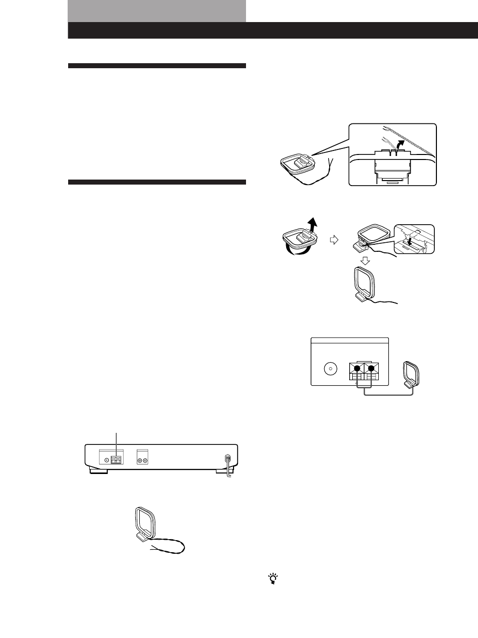 Preparativos, Desempacotamento, Ligação do sistema | Medidas preliminares, Ligações da antena am | Sony ST-SE200 User Manual | Page 28 / 32