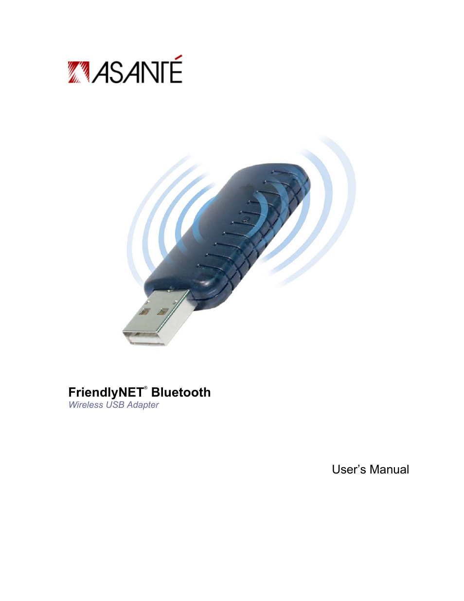 Asante Technologies FriendlyNET Wireless USB Adapter User Manual | 44 pages