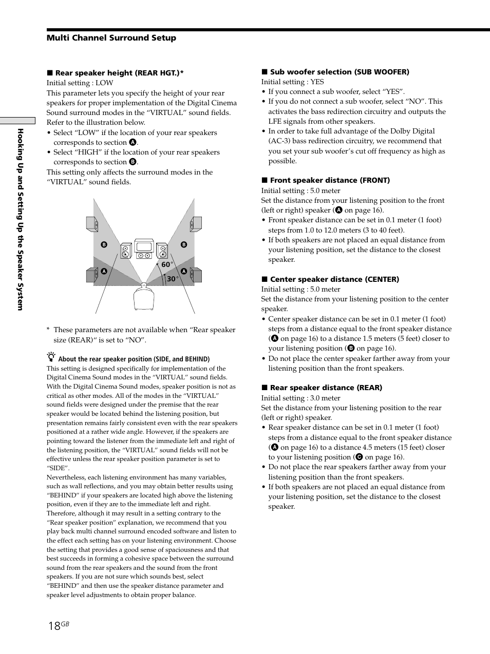 Sony STR-SE501 User Manual | Page 18 / 161