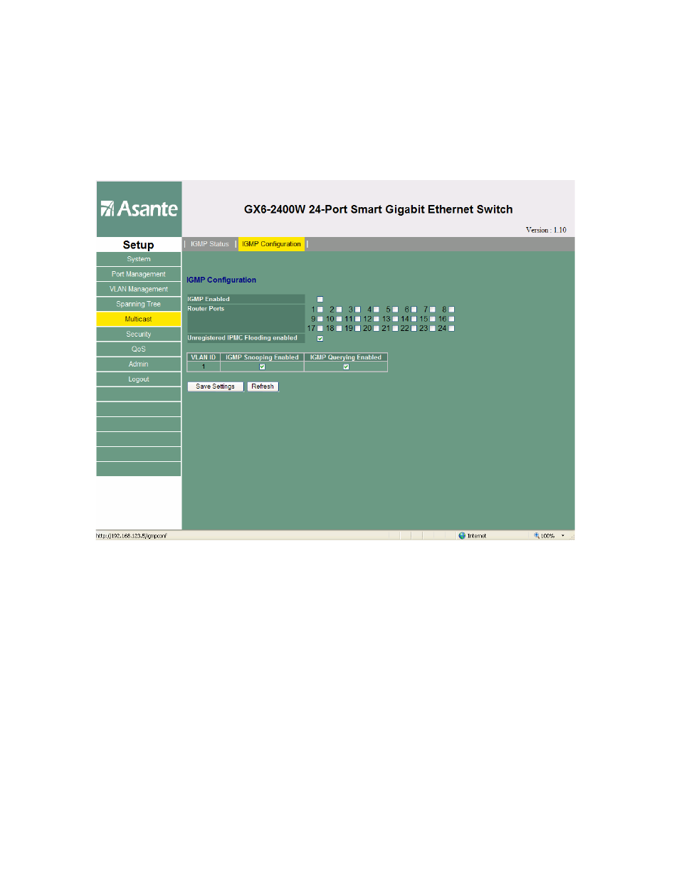 Asante Technologies FriendlyNET GX6-2400W User Manual | Page 32 / 55