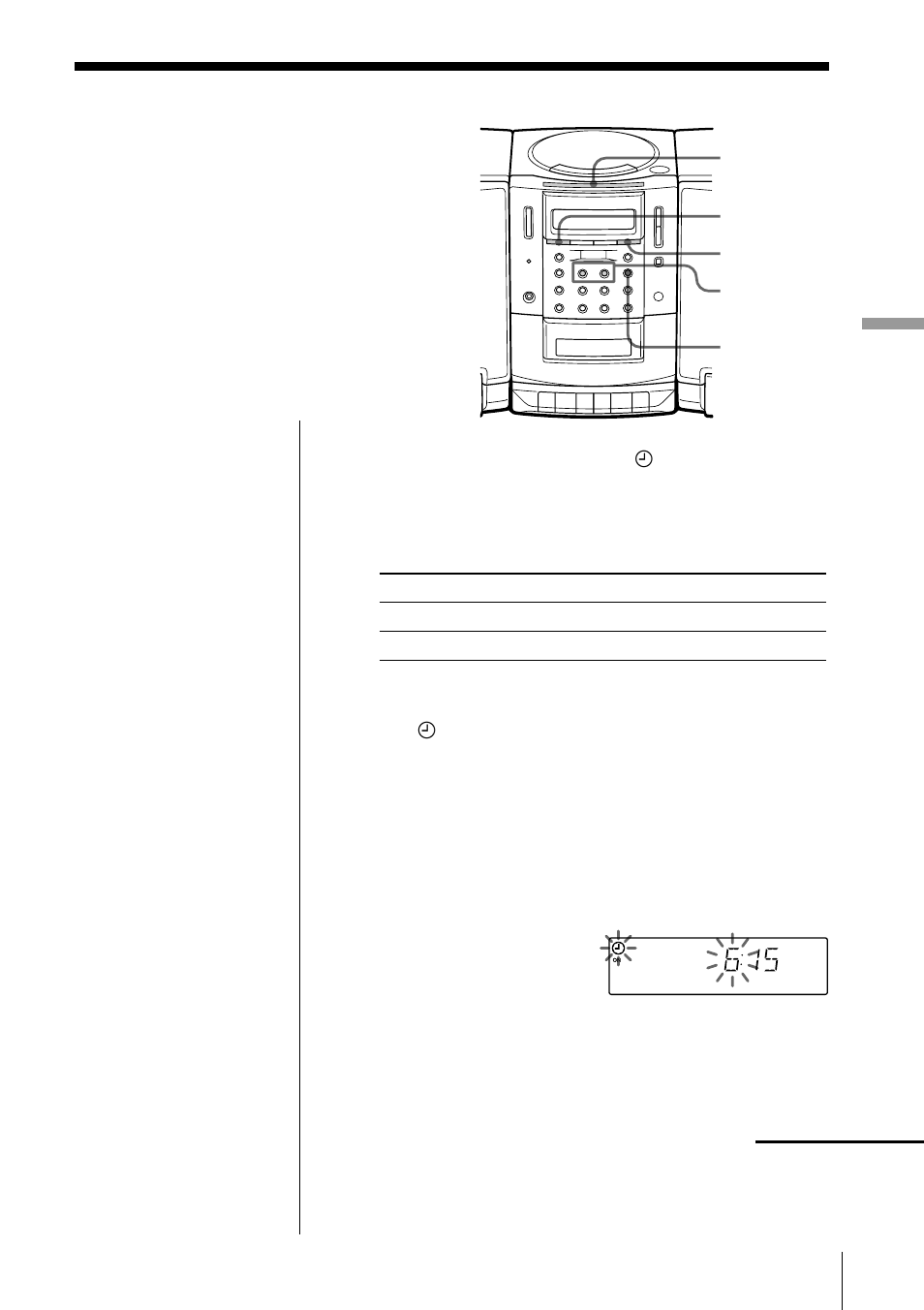 Waking up to music | Sony PMC-R30L User Manual | Page 21 / 68