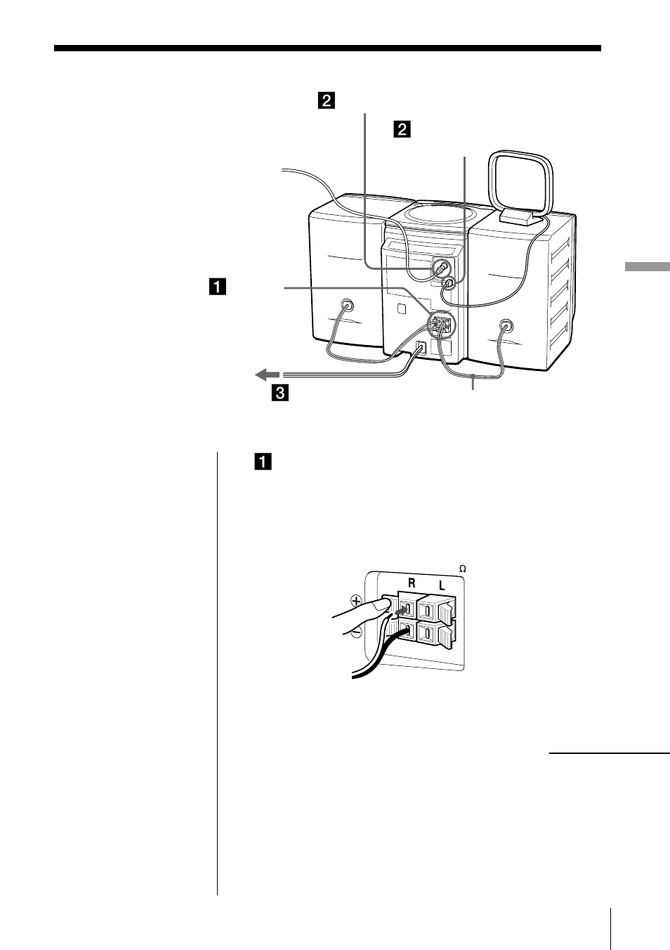 Hooking up the system | Sony PMC-R30L User Manual | Page 25 / 68
