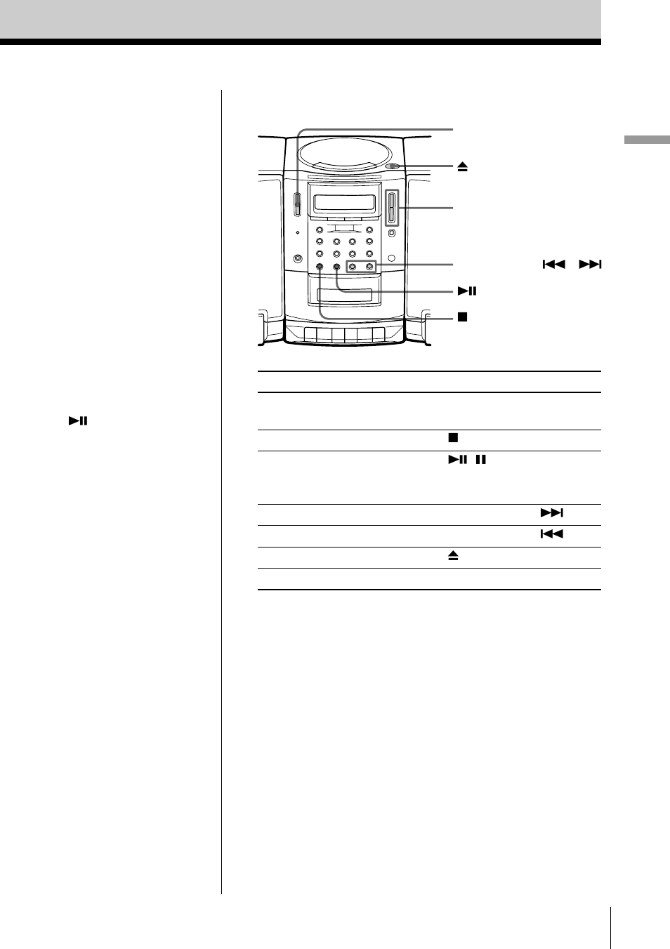 Basic operations 5 | Sony PMC-R30L User Manual | Page 5 / 68
