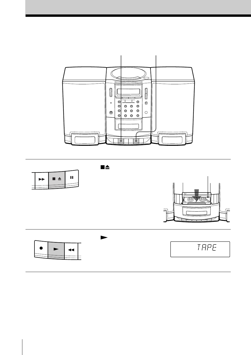 Playing a tape | Sony PMC-R30L User Manual | Page 8 / 68