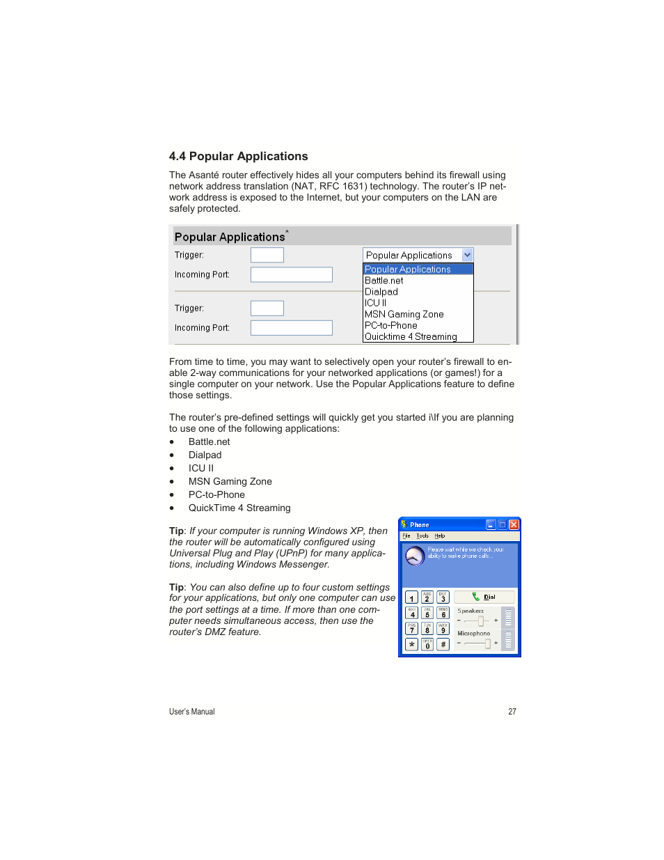 Asante Technologies FR1000 User Manual | Page 27 / 68
