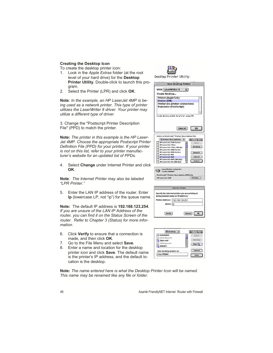 Asante Technologies FR1000 User Manual | Page 46 / 68