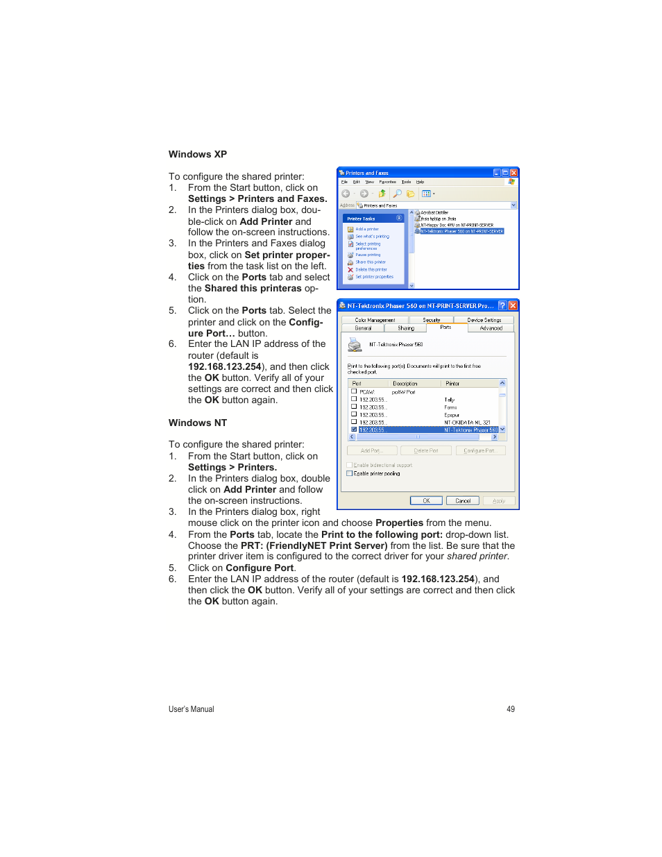 Asante Technologies FR1000 User Manual | Page 49 / 68