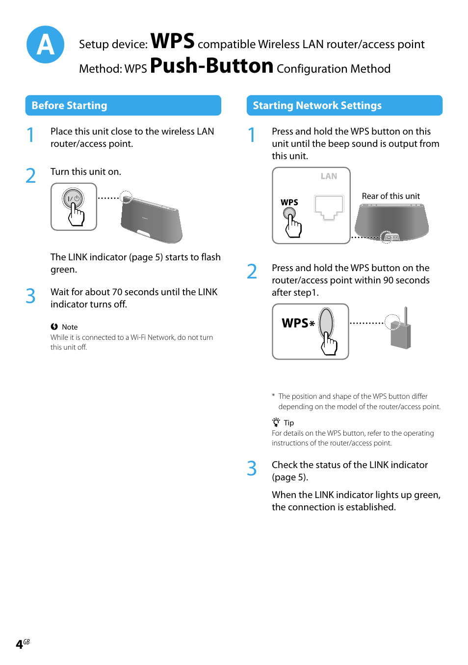 Push-button | Sony RDP-XA700iP User Manual | Page 4 / 28