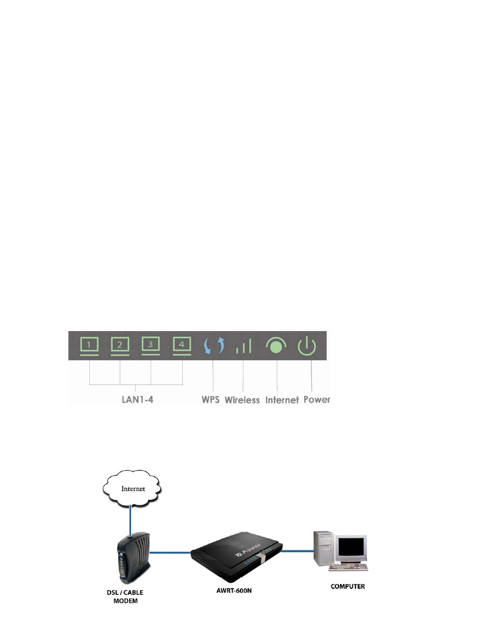 Connecting the router | Asante Technologies AWRT-550N User Manual | Page 5 / 62