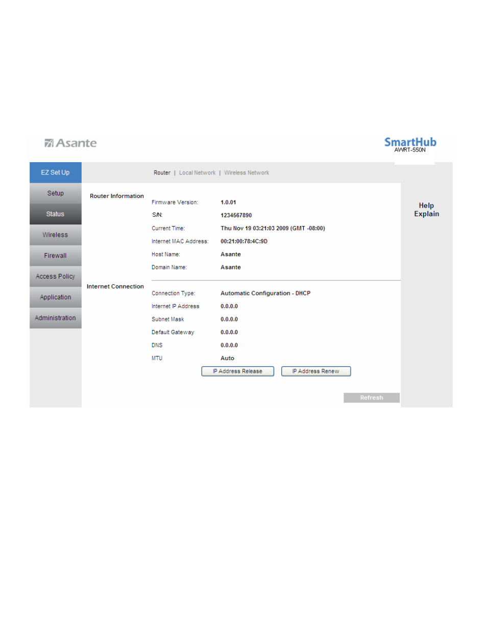Asante Technologies AWRT-550N User Manual | Page 55 / 62