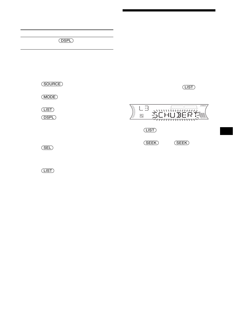 Locating a disc by name, List-up | Sony MDX-F5800 User Manual | Page 13 / 84