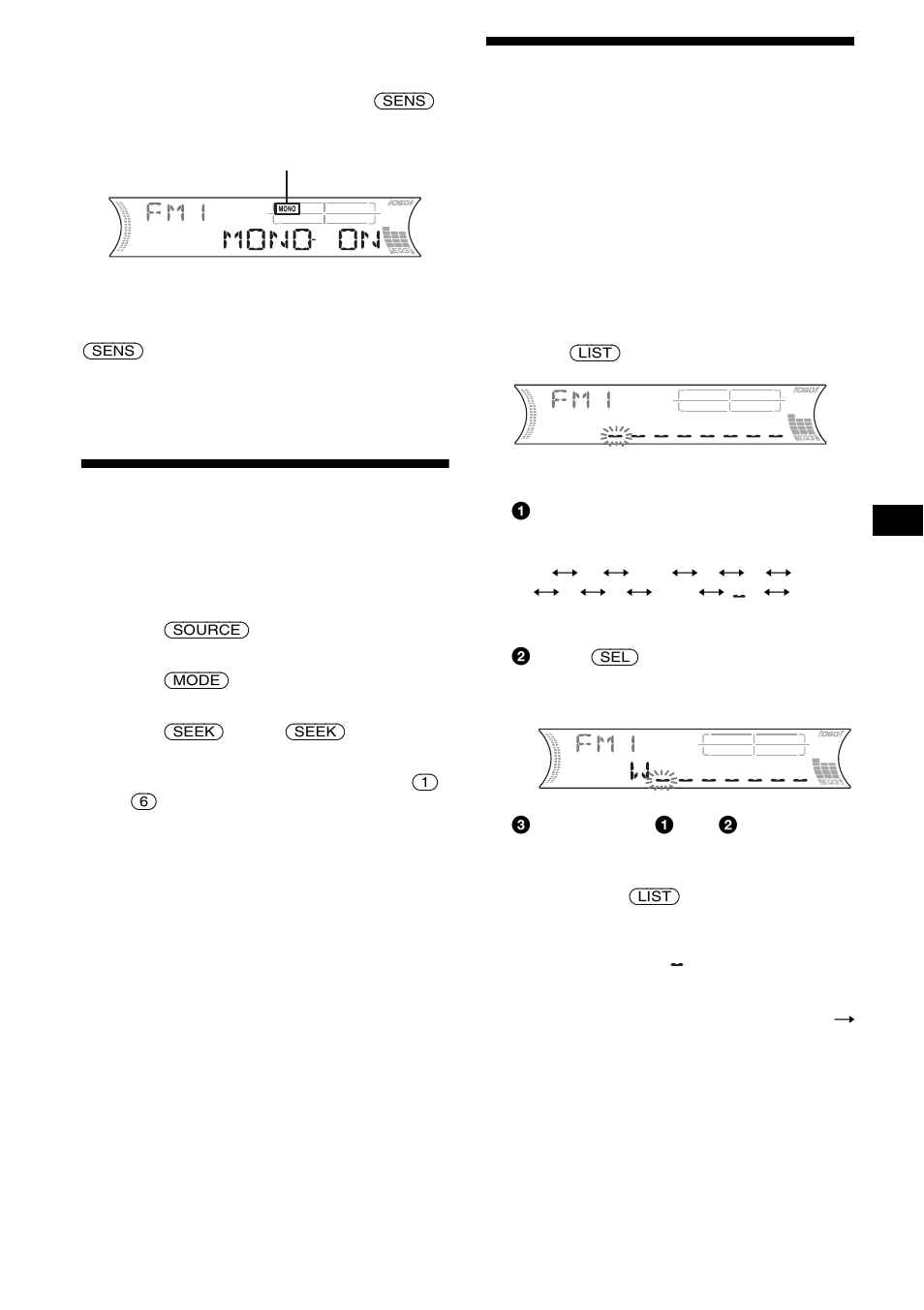 Storing only the desired stations, Storing station names, Station memo | Sony MDX-F5800 User Manual | Page 15 / 84