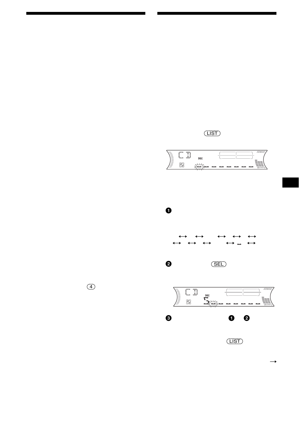 Lecture des plages dans un ordre aléatoire, Lecture aléatoire, Identification d’un cd | Fonction de mémo de disque, Shuf 13, 13 lecture des plages dans un ordre aléatoire | Sony MDX-F5800 User Manual | Page 39 / 84