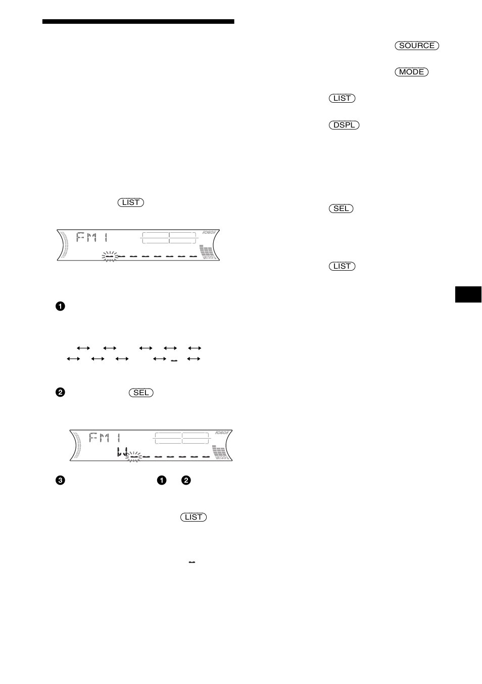 Mémorisation des noms de station, Fonction de mémoire des stations, 17 mémorisation des noms de station | Sony MDX-F5800 User Manual | Page 43 / 84