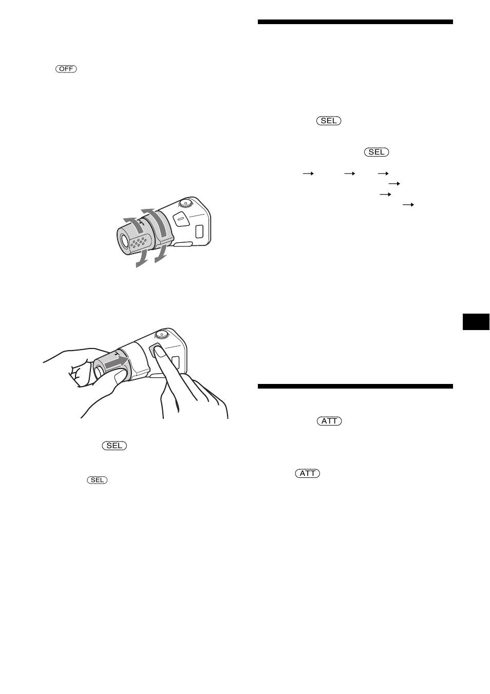 Ajuste de las características del sonido, Atenuación rápida del sonido | Sony MDX-F5800 User Manual | Page 73 / 84