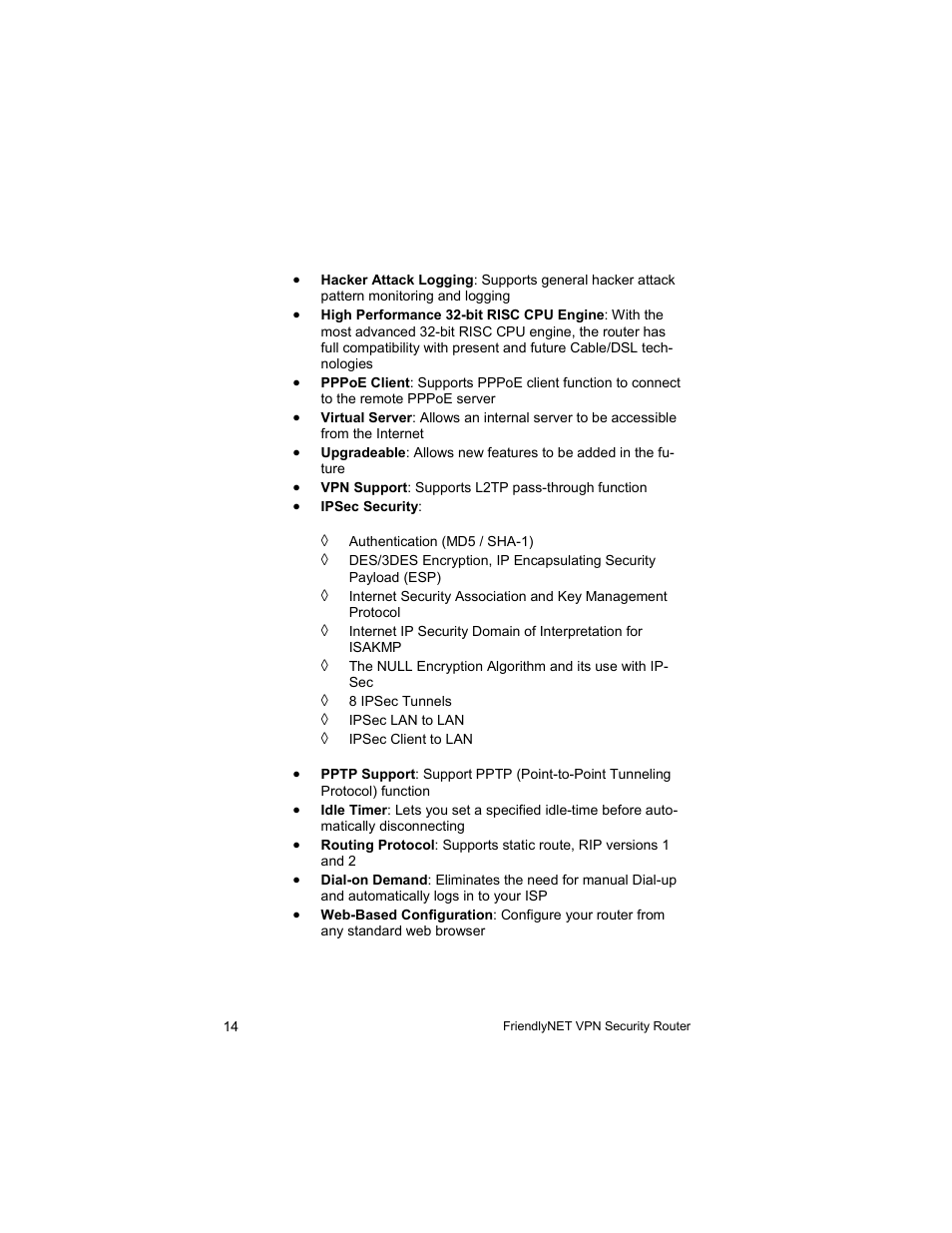 Asante Technologies VR2004 User Manual | Page 14 / 76