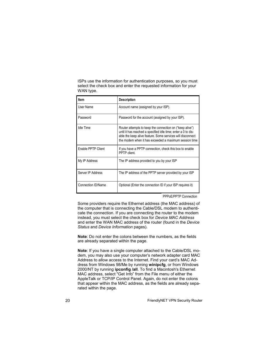 Asante Technologies VR2004 User Manual | Page 20 / 76