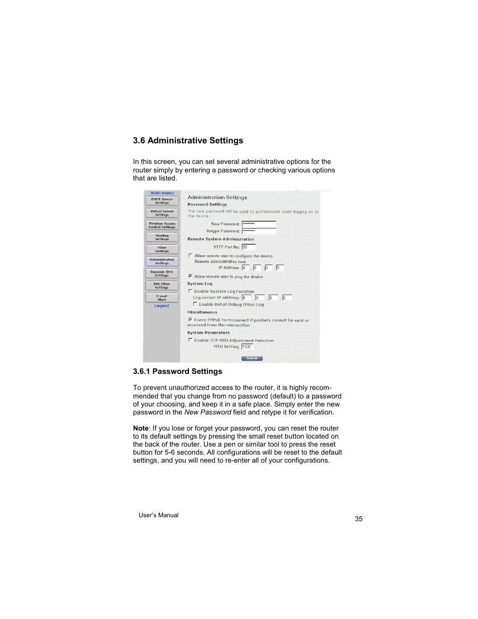 Asante Technologies VR2004 User Manual | Page 35 / 76