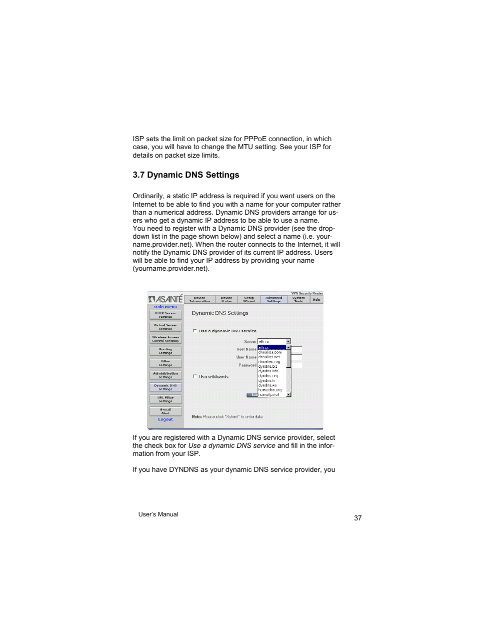 Asante Technologies VR2004 User Manual | Page 37 / 76