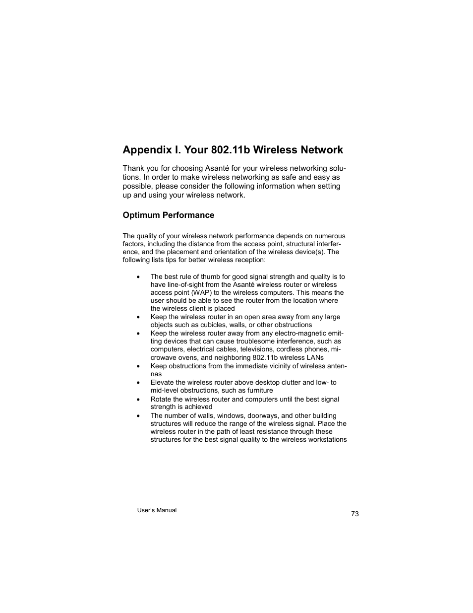 Asante Technologies VR2004 User Manual | Page 73 / 76
