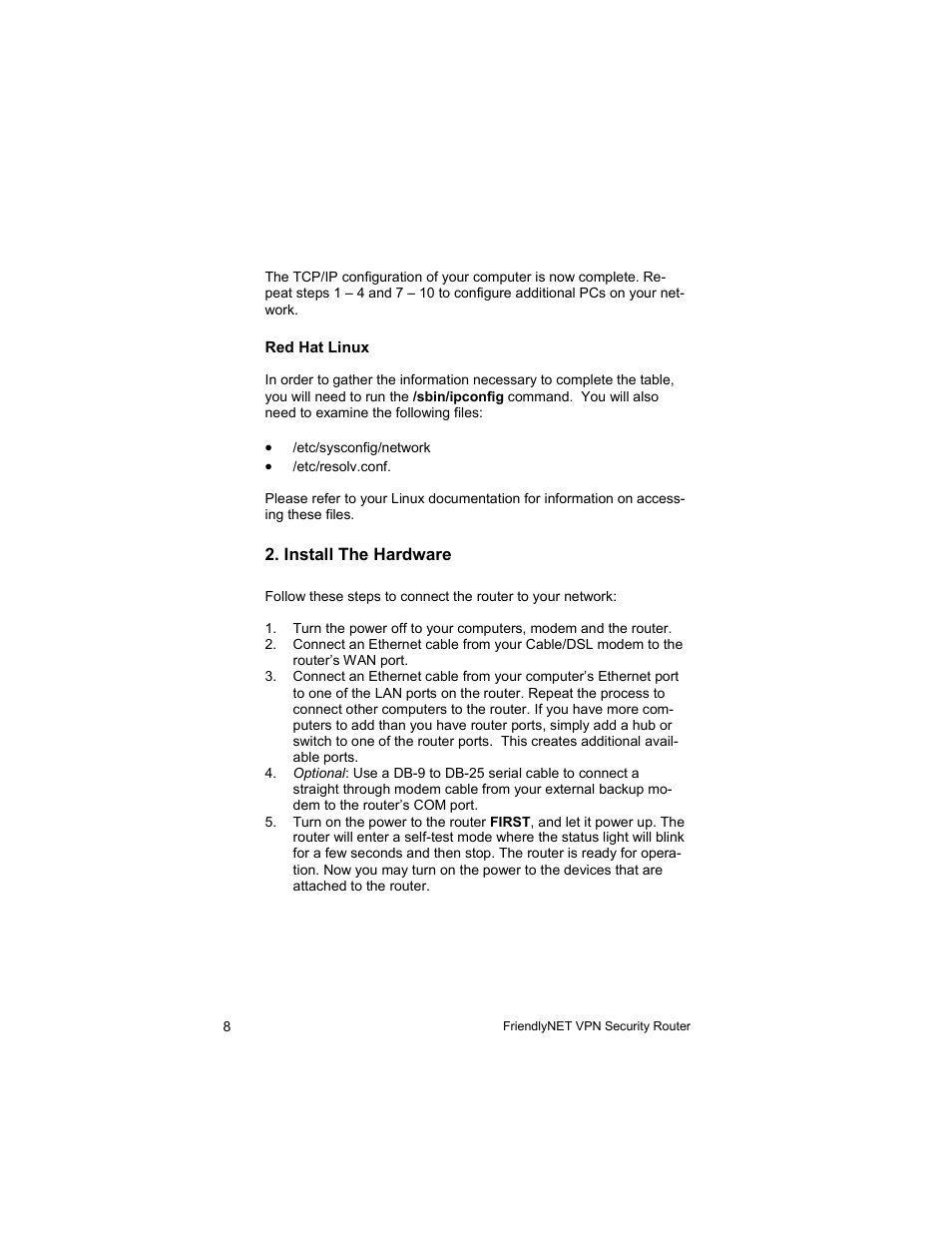 Asante Technologies VR2004 User Manual | Page 8 / 76