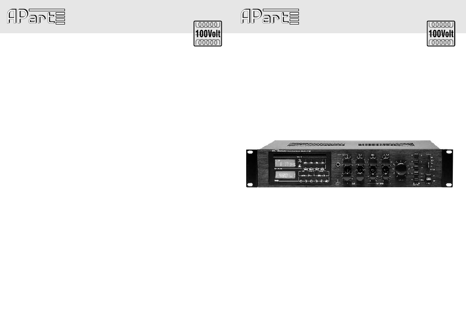 APart MA200CDR User Manual | 6 pages