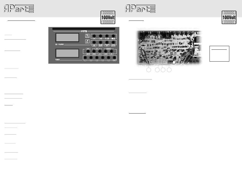 Mixing amplifiers | APart MA200CDR User Manual | Page 6 / 6