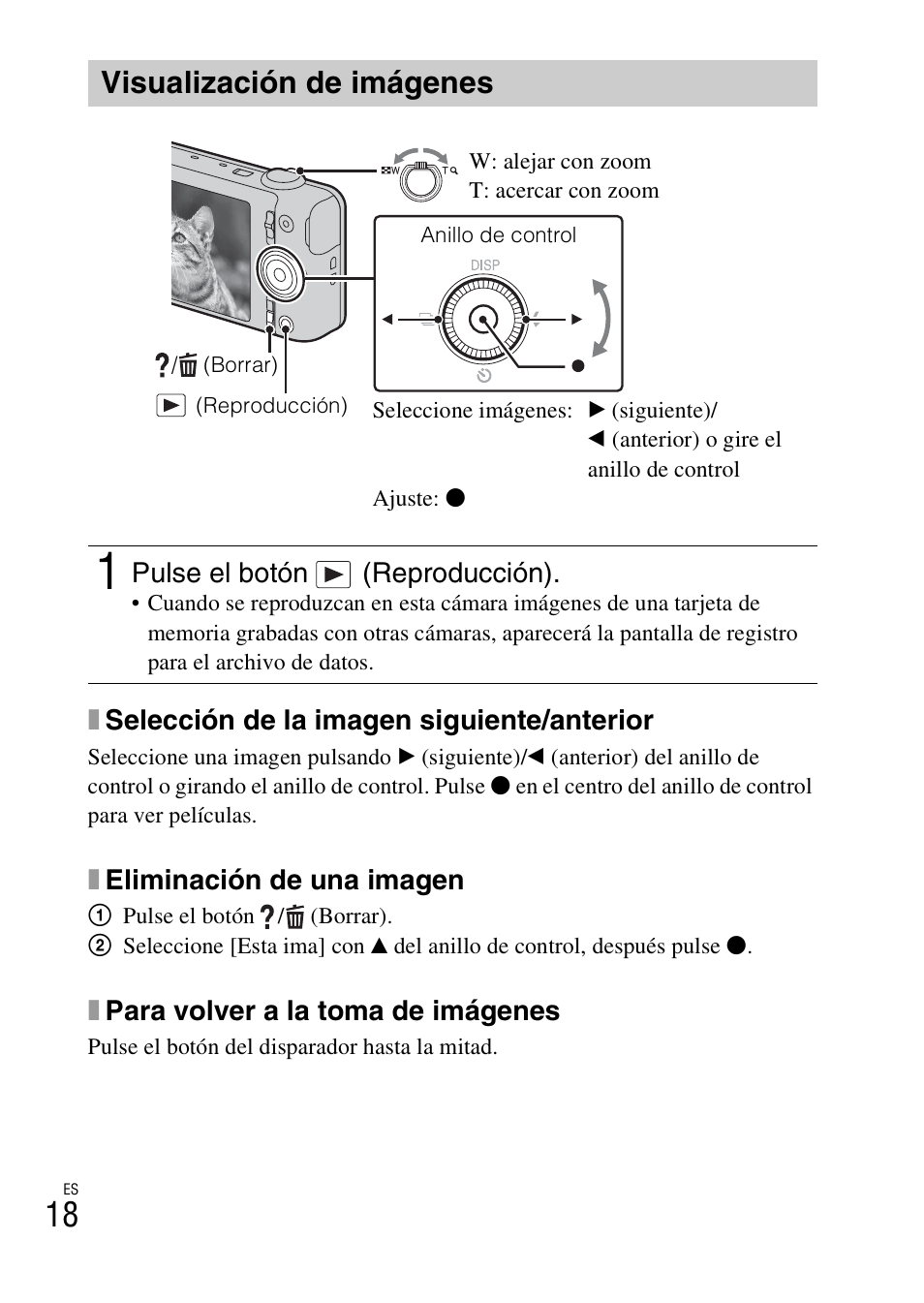 Visualización de imágenes | Sony DSC-WX60 User Manual | Page 52 / 72