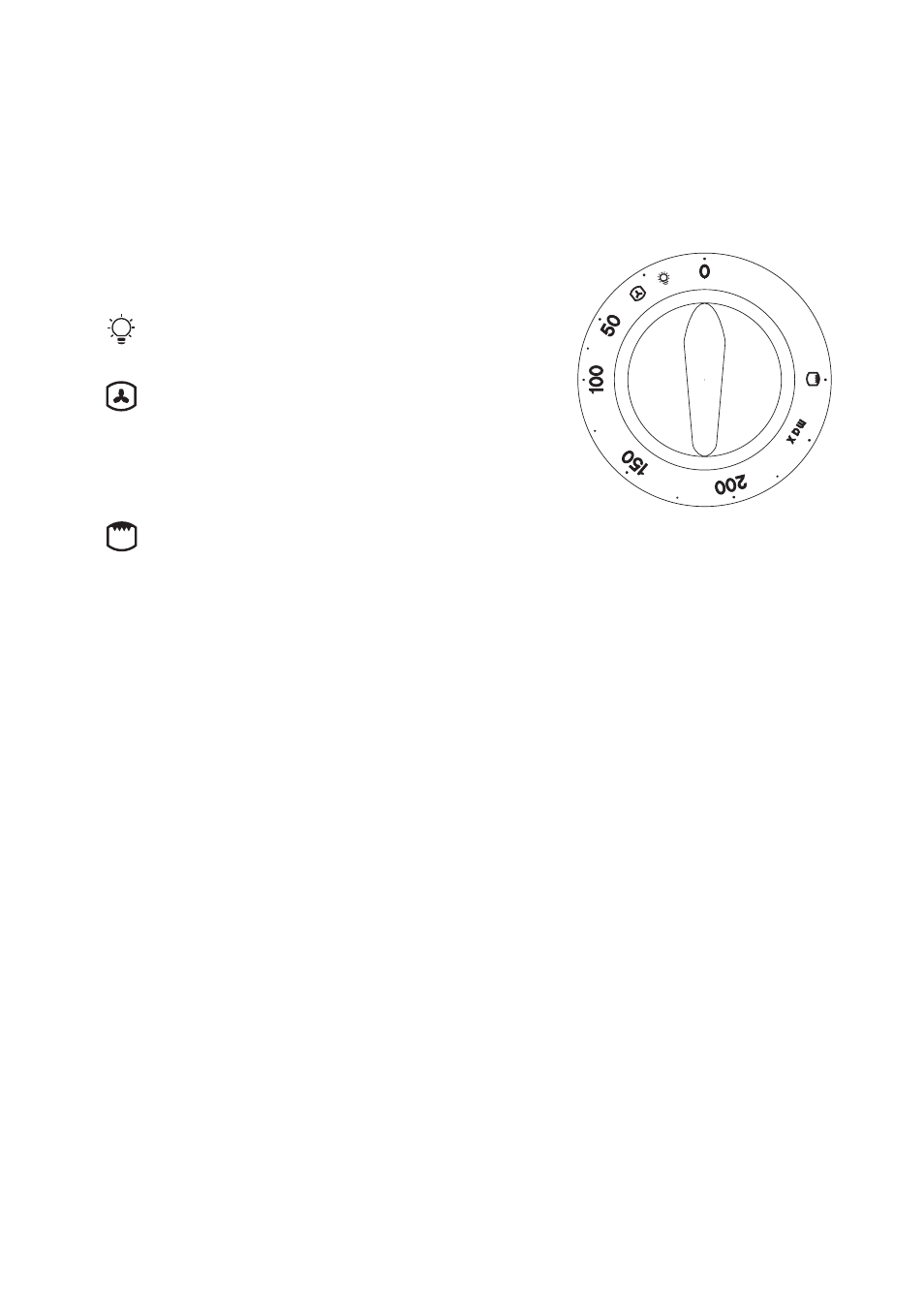 Electric oven, Oven function control knob | Tricity Bendix CSIE 503 User Manual | Page 8 / 27