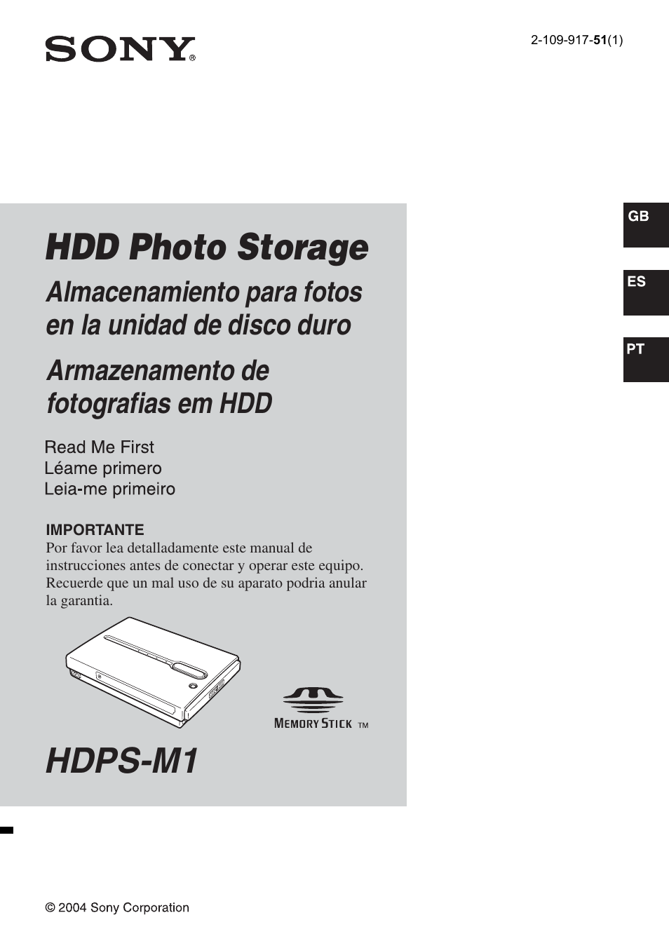 Sony HDPS-M1 User Manual | 24 pages