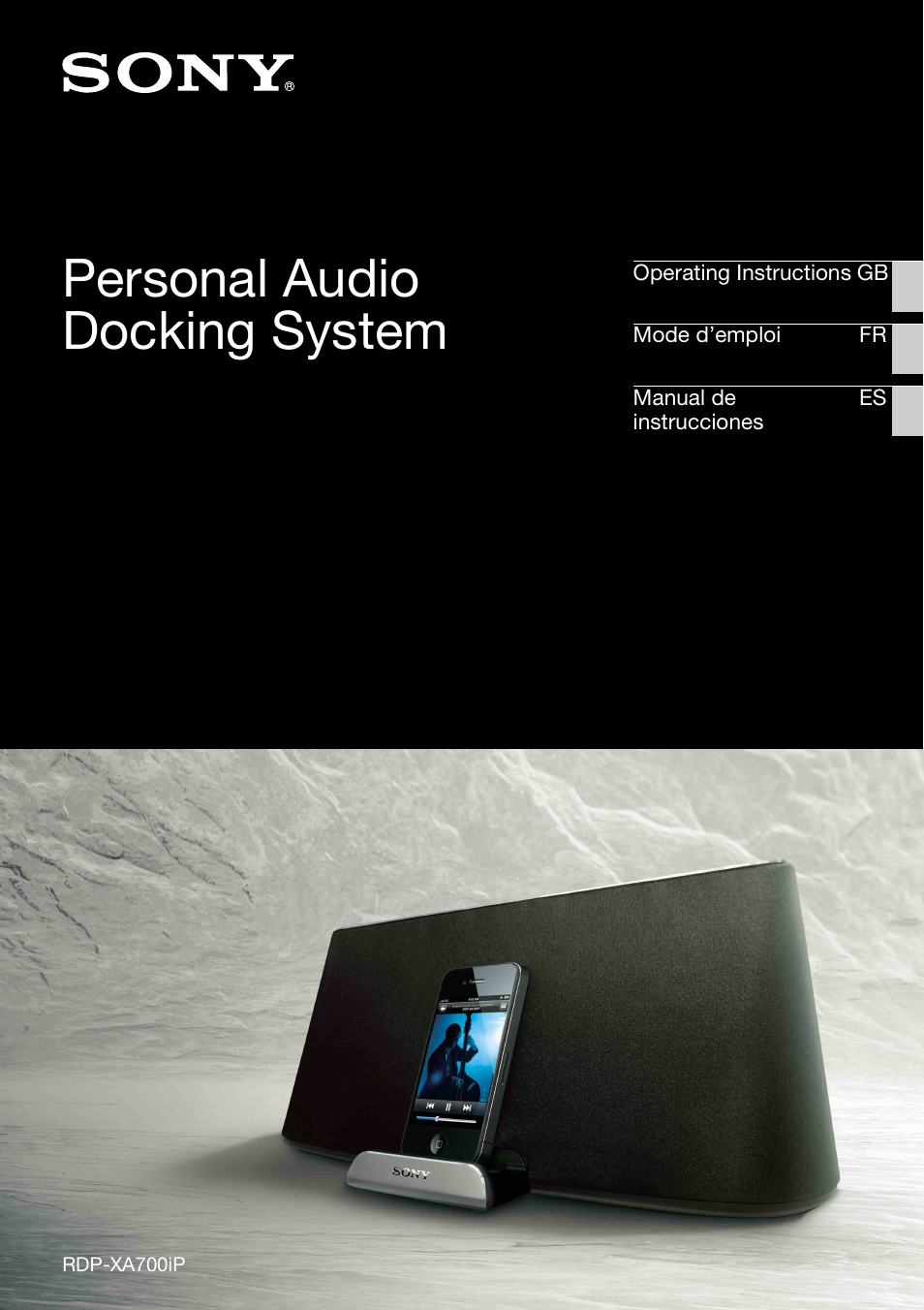 Sony RDP-XA700iP User Manual | 100 pages