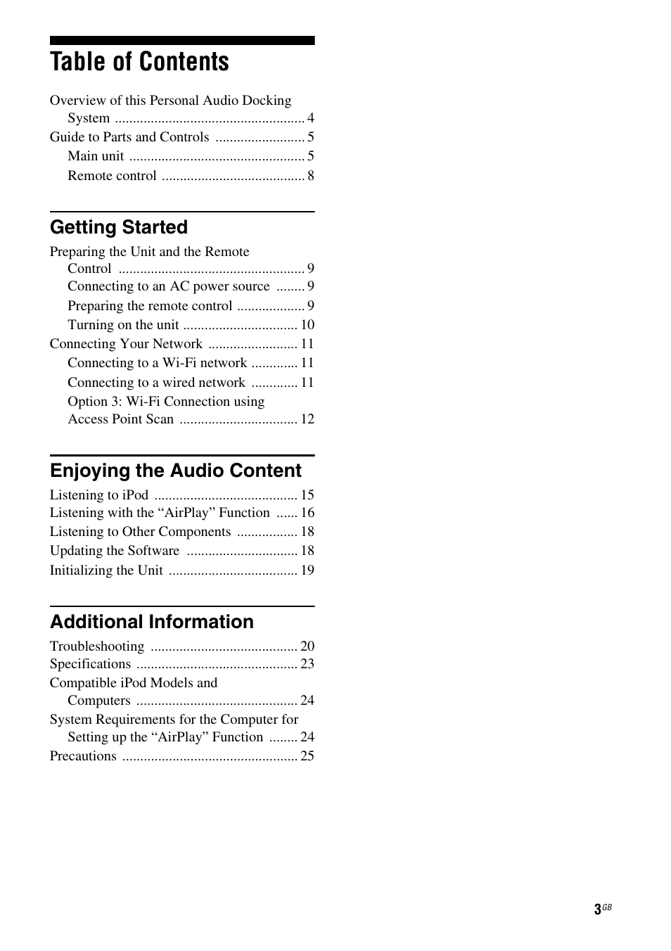 Sony RDP-XA700iP User Manual | Page 7 / 100