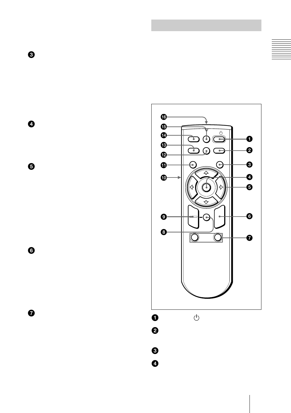 Télécommande | Sony VPL-CX3 User Manual | Page 53 / 132