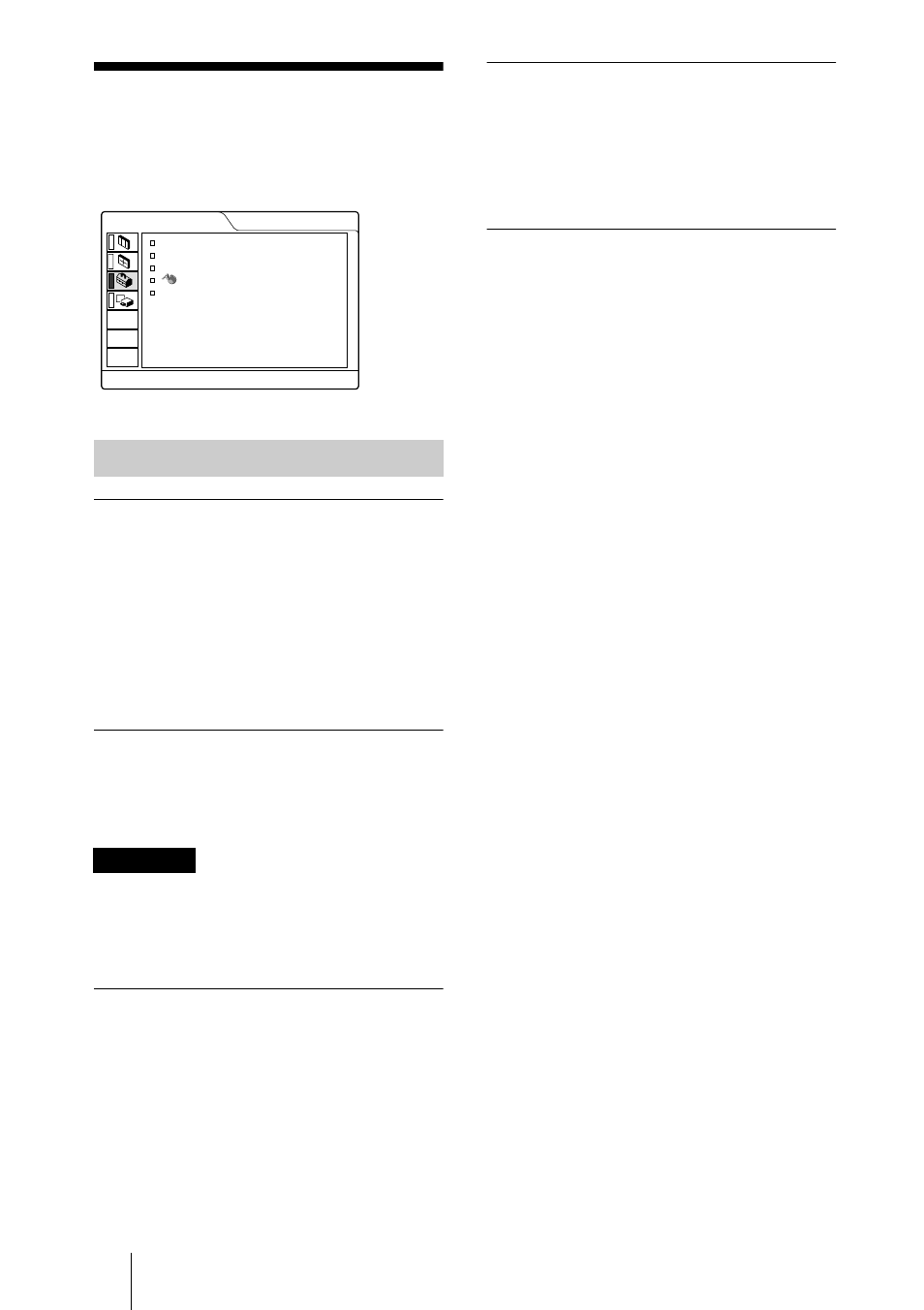 Le menu reglage, Paramètres du menu | Sony VPL-CX3 User Manual | Page 72 / 132